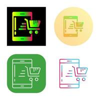 icono de vector de tienda online