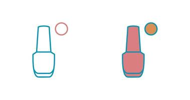 icono de vector de esmalte de uñas