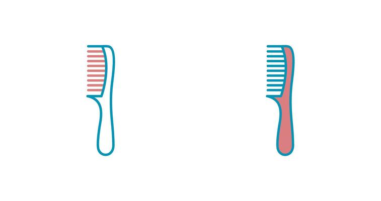 Comb Vector Icon