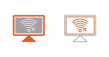 Disconnected Network Vector Icon