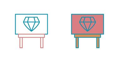 Diamond Exhibit Vector Icon