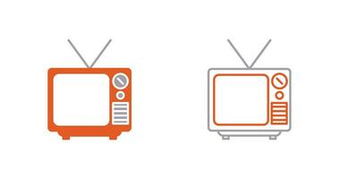 icono de vector de transmisión de televisión