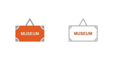 Museum Tag Vector Icon