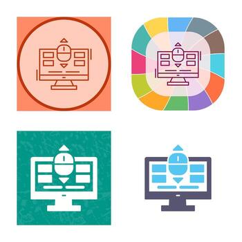 icono de vector de desplazamiento