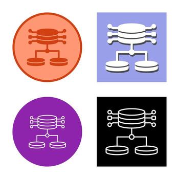 icono de vector de datos estructurados