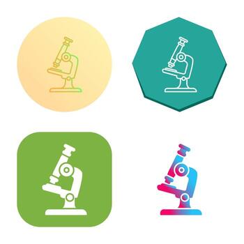 icono de vector de microscopio