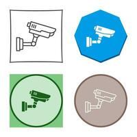 icono de vector de cámara de seguridad