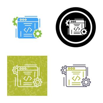 icono de vector de codificación