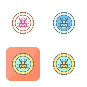 Bug Target Vector Icon