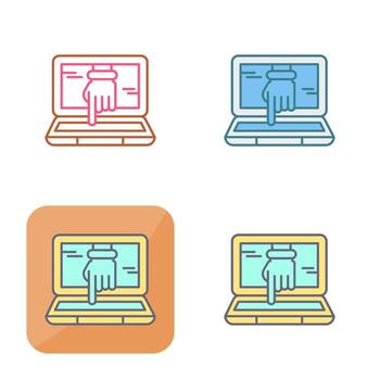 Computer Hacking Vector Icon