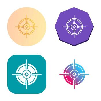 icono de vector de objetivo