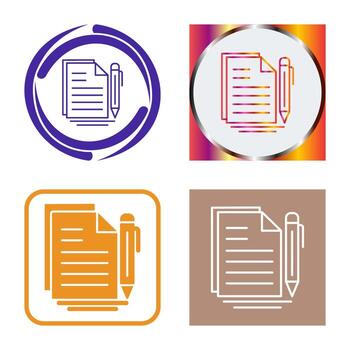 icono de vector de documento