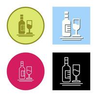 White Wine Vector Icon