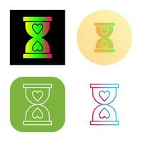 icono de vector de reloj de arena