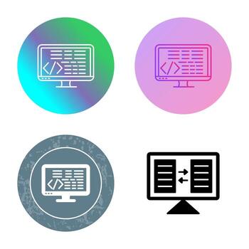 icono de vector de codificación