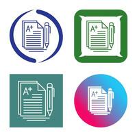A Grade Vector Icon
