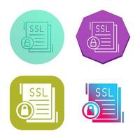 icono de vector de ssl