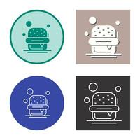 icono de vector de hamburguesa