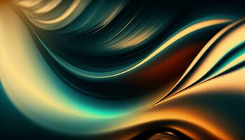 Fluid abstract background, liquid design element, Generative Ai photo