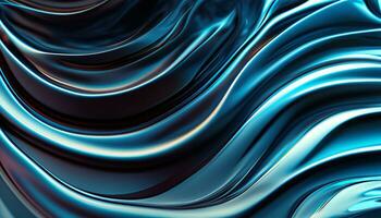 Fluid abstract background, liquid design element, Generative Ai photo