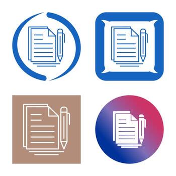 icono de vector de documento