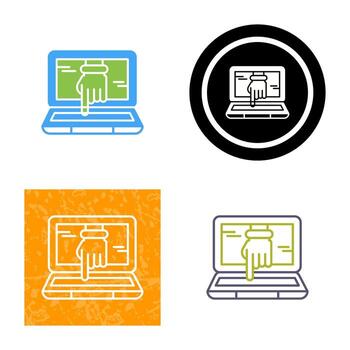 Computer Hacking Vector Icon