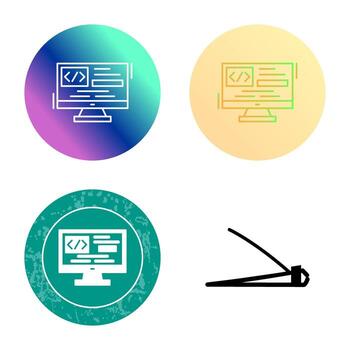 icono de vector de codificación