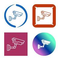 icono de vector de cámara de seguridad