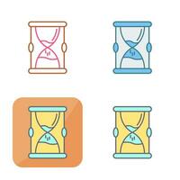 icono de vector de reloj de arena