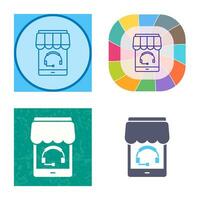 icono de vector de apoyo