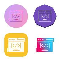 Web Coding Vector Icon