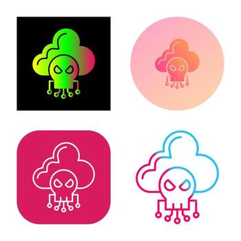 icono de vector de nube