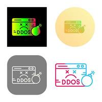 icono de vector de ddos