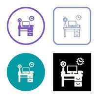 Work Table Vector Icon