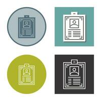 ID Card Vector Icon