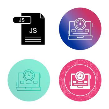 icono de vector de velocímetro