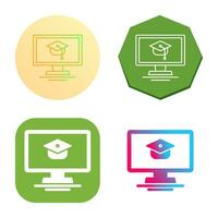 Online Course Vector Icon