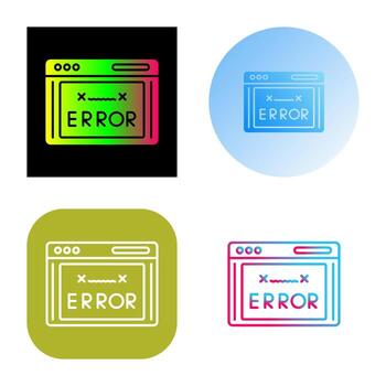 Error Code Vector Icon