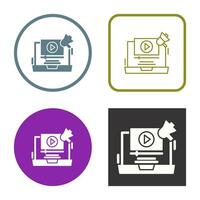 Video Marketing Vector Icon