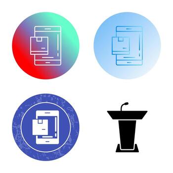 icono de vector de paquete