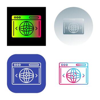 icono de vector de sitio web