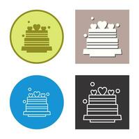 Wedding Cake Vector Icon