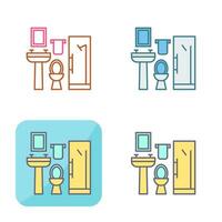 icono de vector de baño