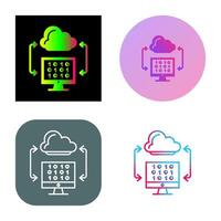 Cloud Coding Vector Icon
