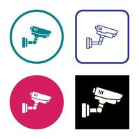 icono de vector de cámara de seguridad