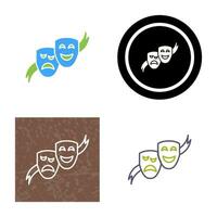 Theater Masks Vector Icon