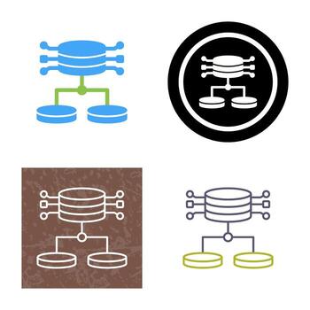 icono de vector de datos estructurados