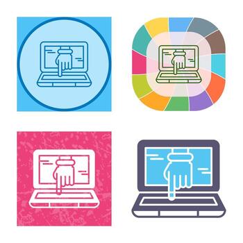 Computer Hacking Vector Icon
