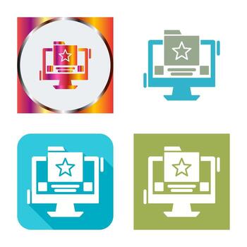 icono de vector de carpeta favorita