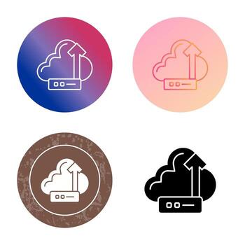 icono de vector de nube